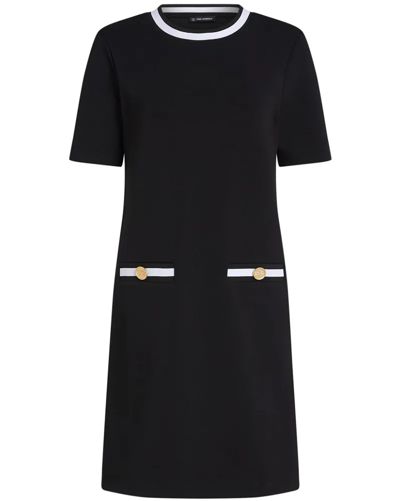 Karl Lagerfeld Essential T-Shirtkleid - Schwarz Schwarz