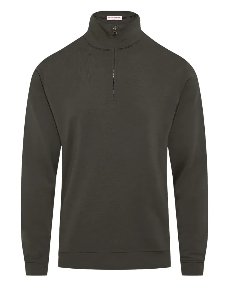 Orlebar Brown Isar Merinopullover mit Graphit - Grau Grau