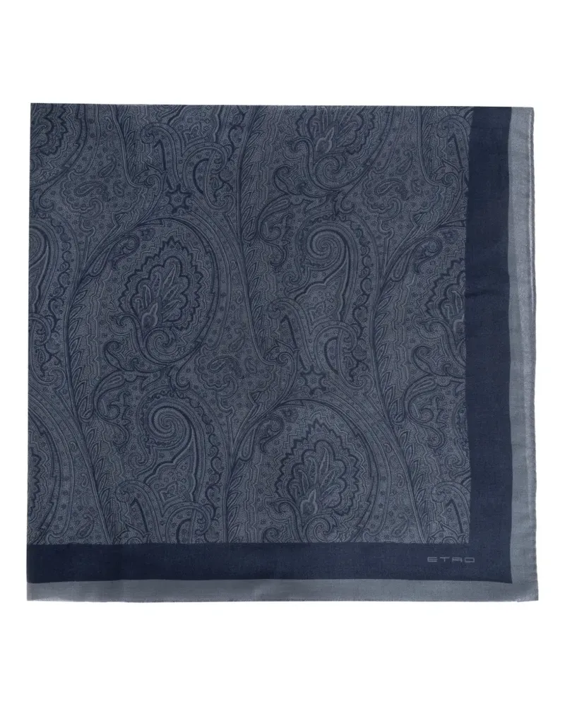 Etro paisley-print scarf - Blau Blau