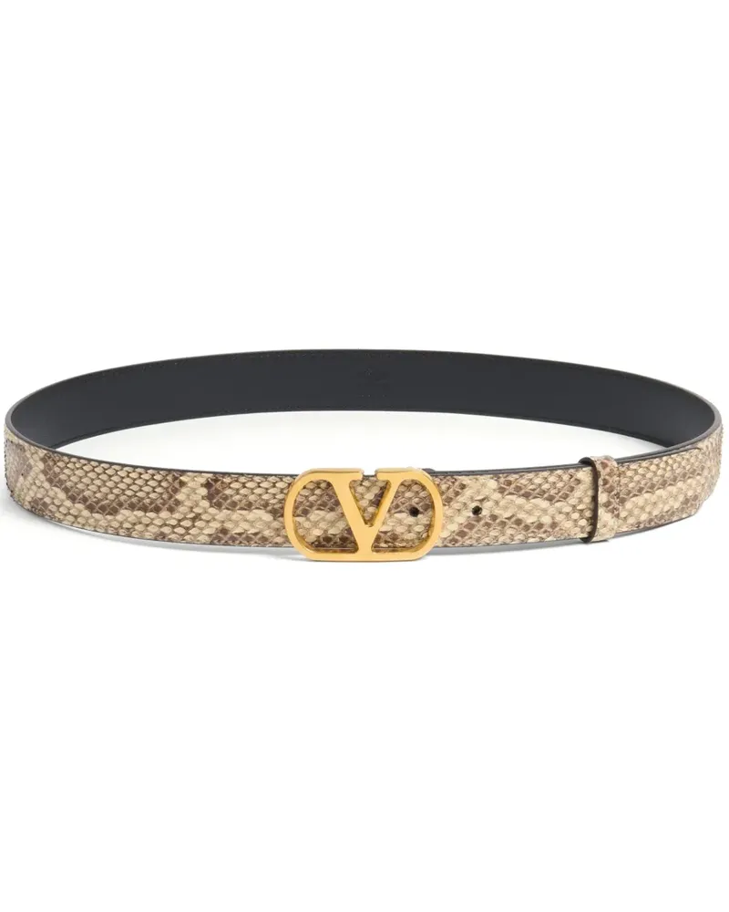 Valentino Garavani VLogo Signature Gürtel 30mm - Nude Nude