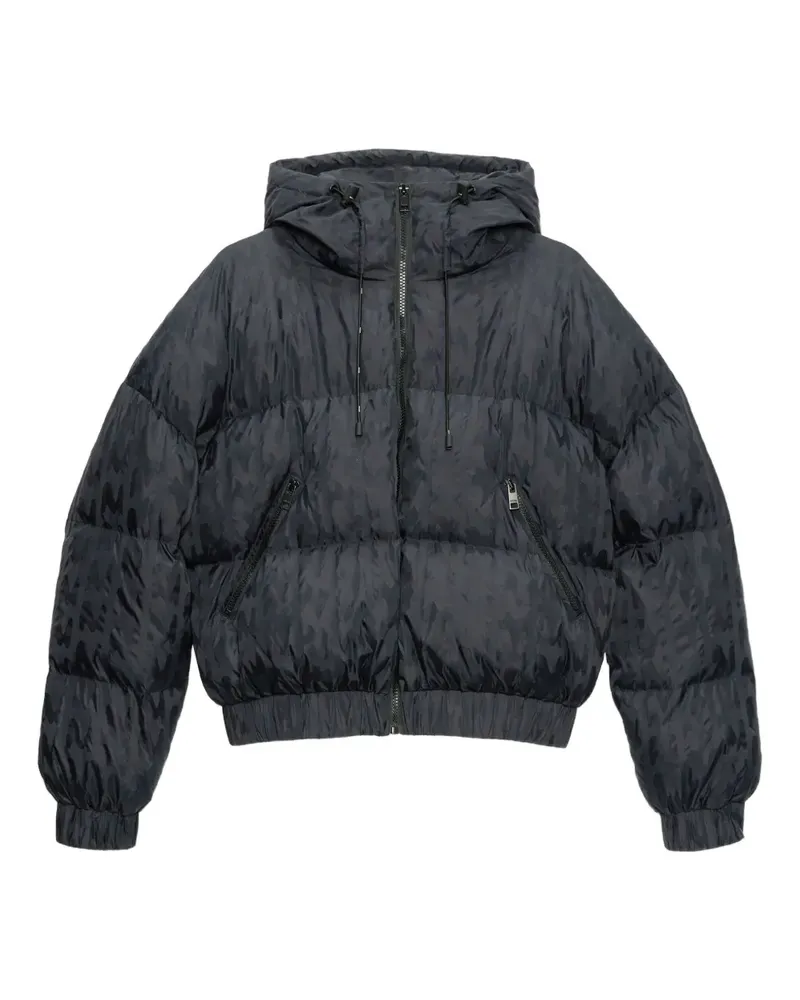 MSGM Gefütterte Kapuzenjacke - Schwarz Schwarz