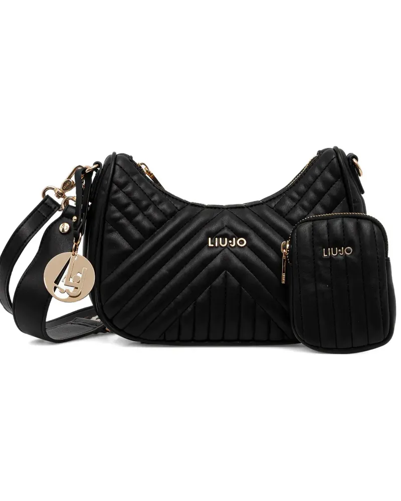 Liu Jo quilted charm satchel - Schwarz Schwarz