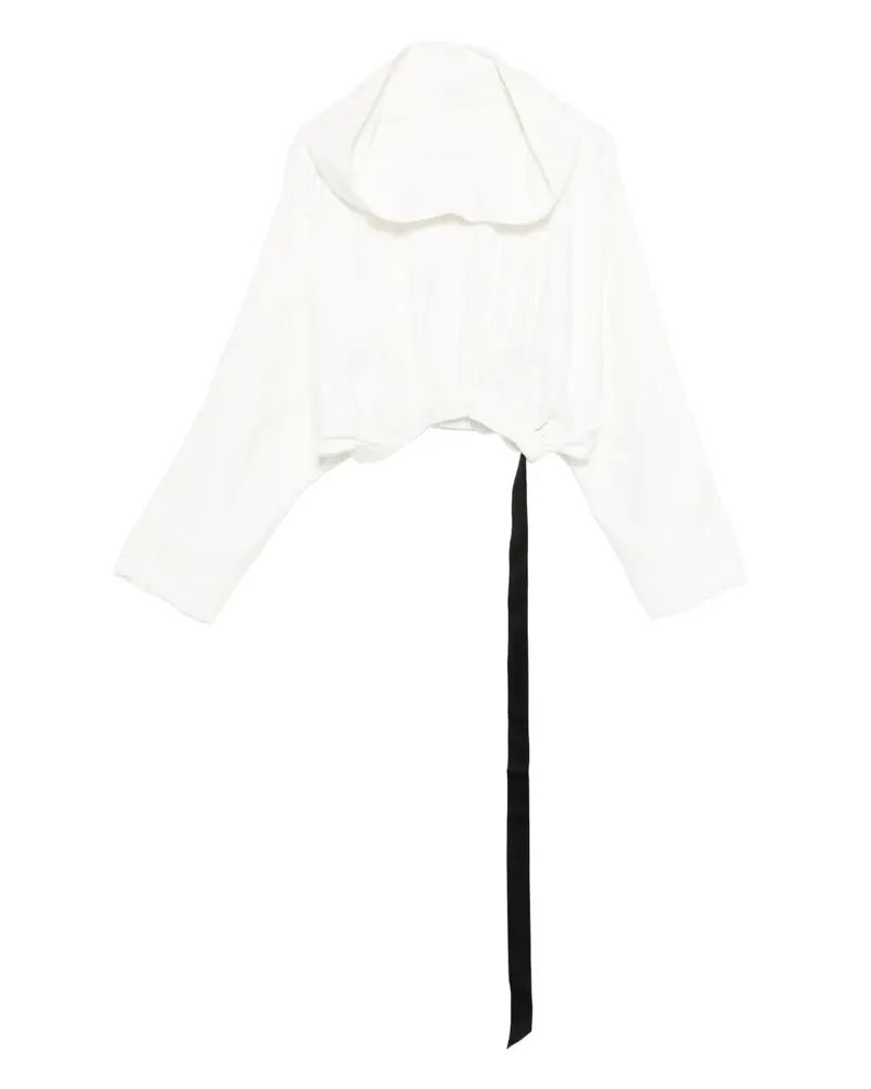 DRKSHDW by Rick Owens Hoodie mit elastischem Saum - Weiß Weiß