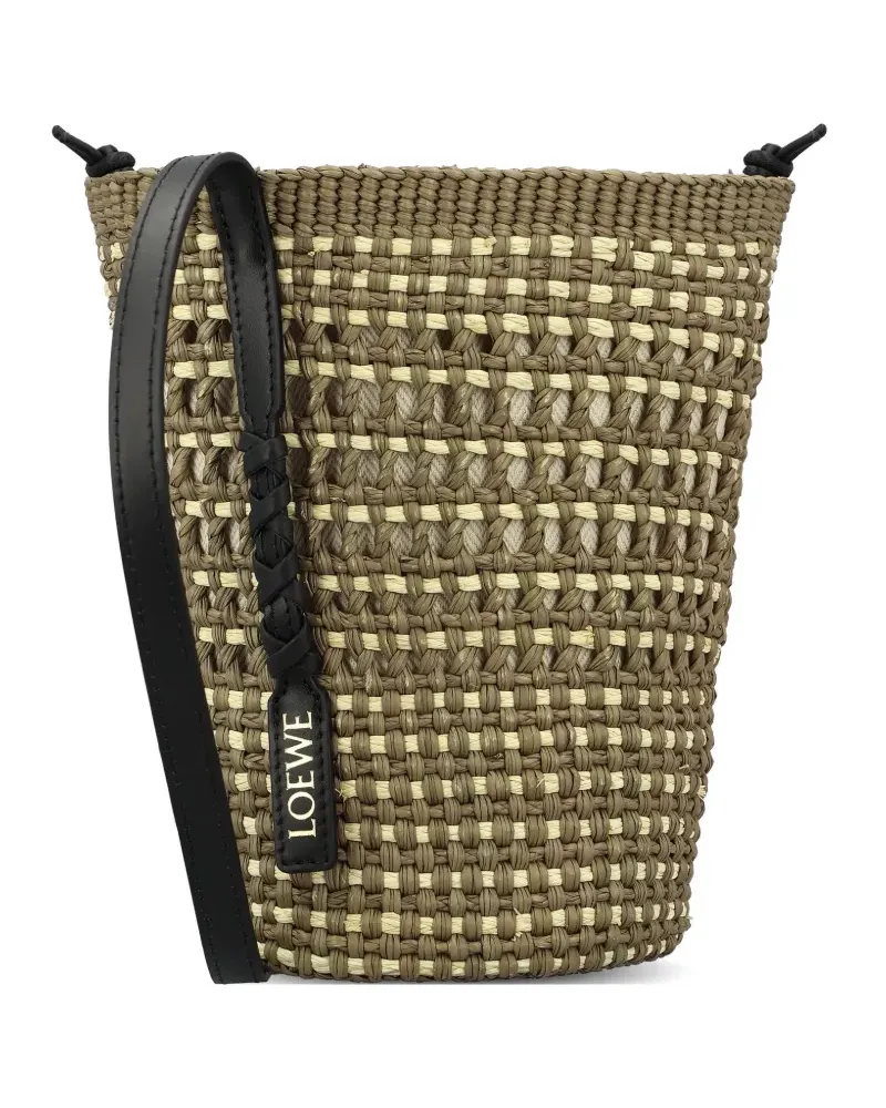Loewe Braid bucket bag - Grün Grün