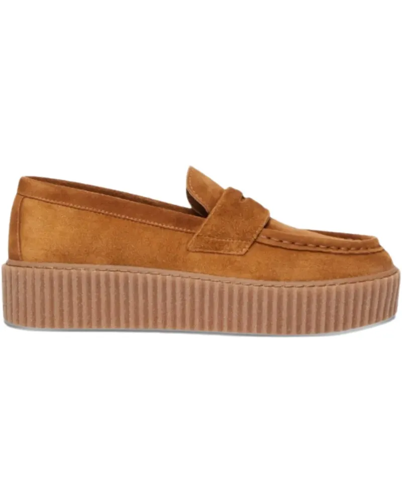 Max Mara Penny-Loafer aus Wildleder - Braun Braun