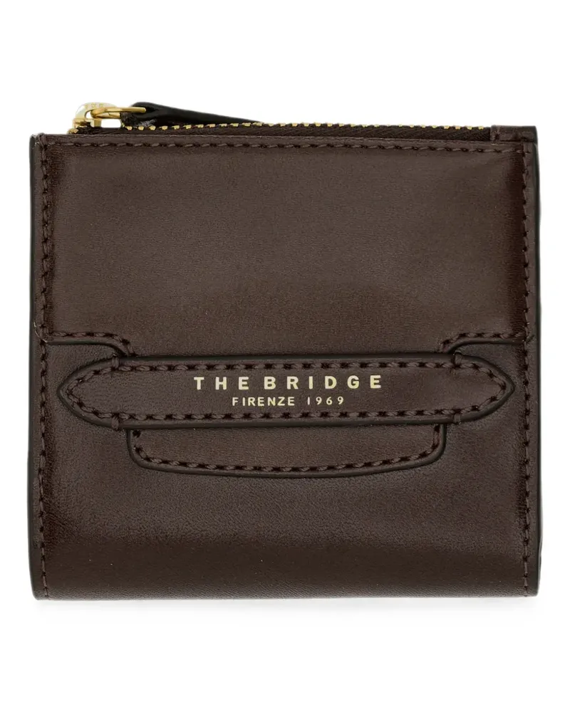The Bridge Portemonnaie mit Logo-Print - Braun Braun