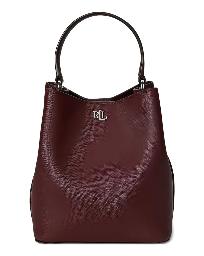 Ralph Lauren Reese logo-plaque top-handle bucket bag - Rot Rot