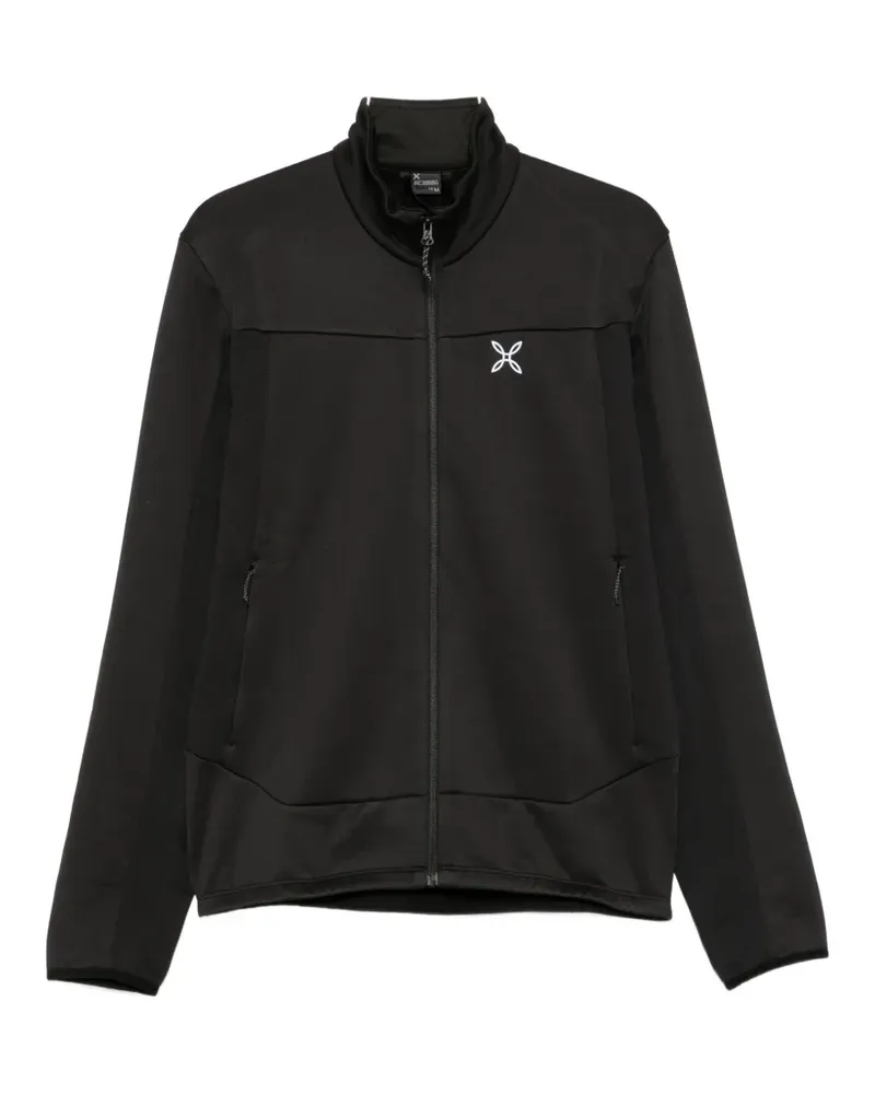 Montura logo-print zip-up sweatshirt - Schwarz Schwarz