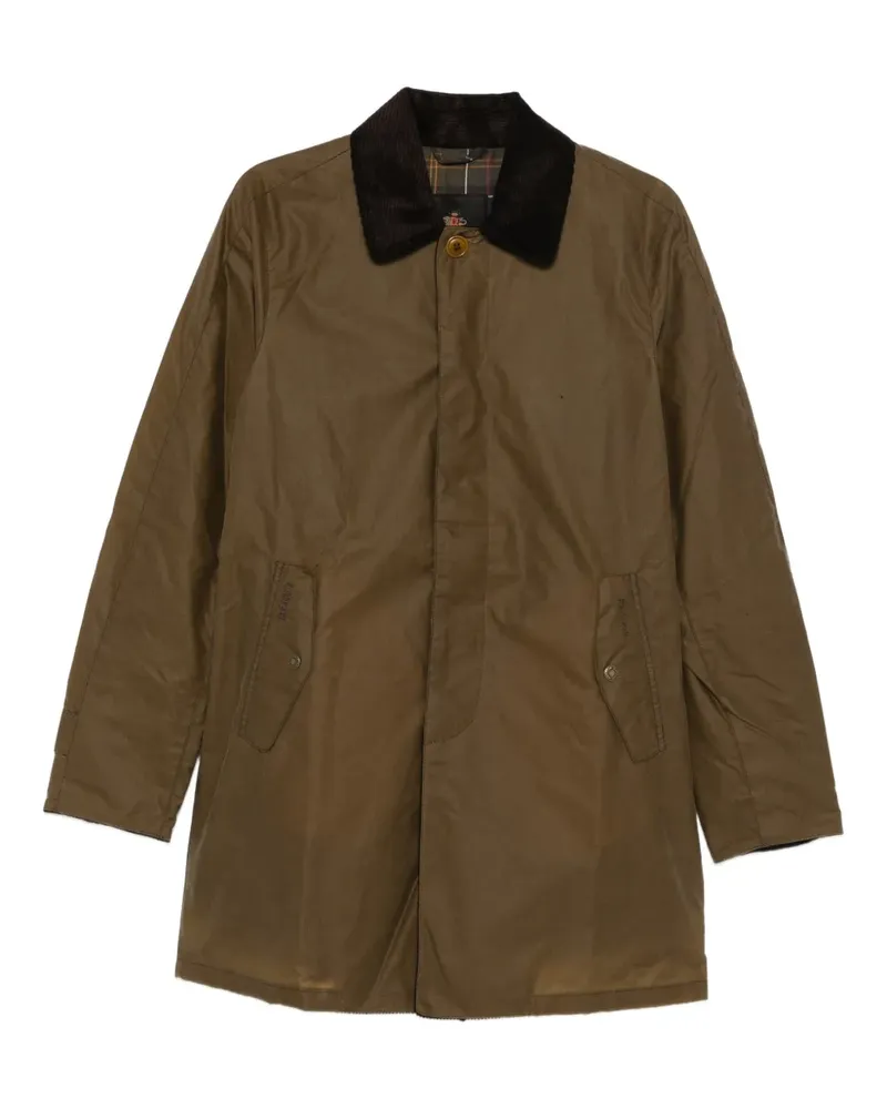 Baracuta The Original Barbour Tartan corduroy collar coat - Braun Braun