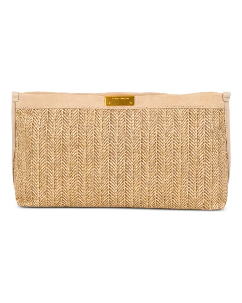 Gianni Chiarini Gewebte Clutch - Nude Nude
