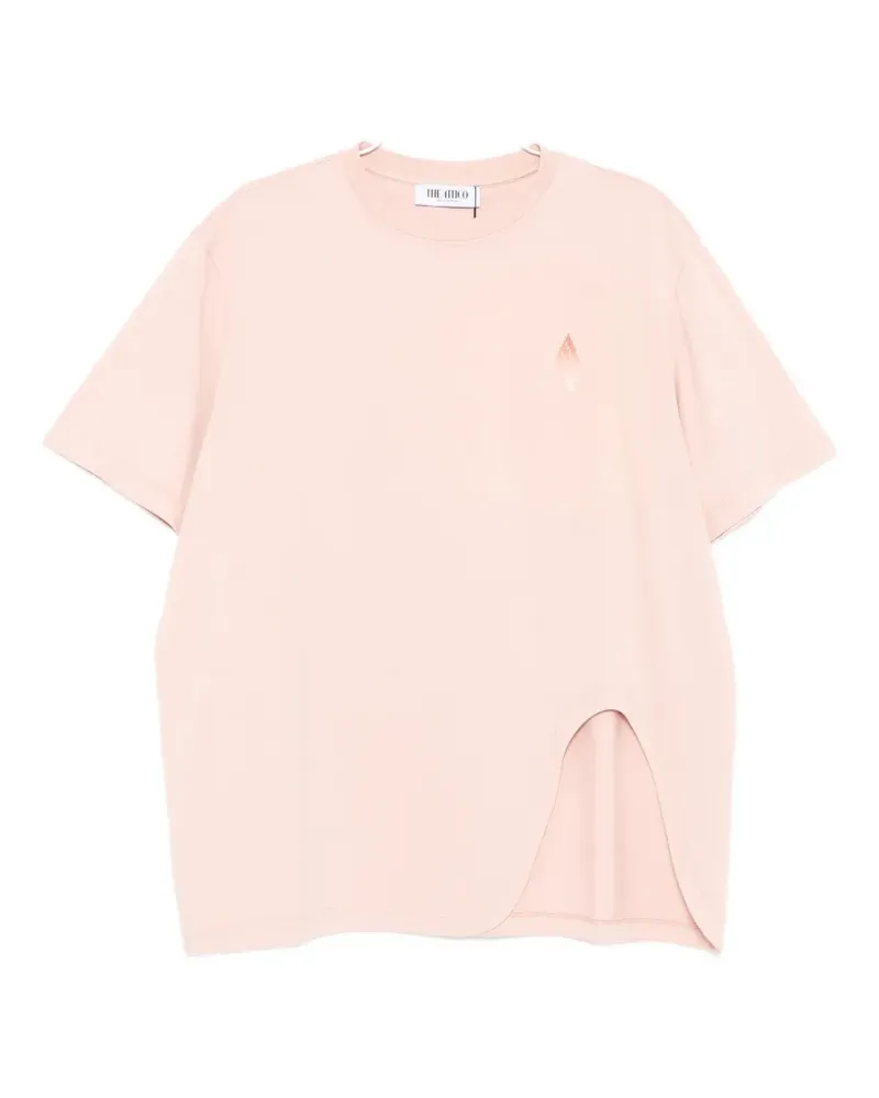 ATTICO logo-print T-shirt - Rosa Rosa