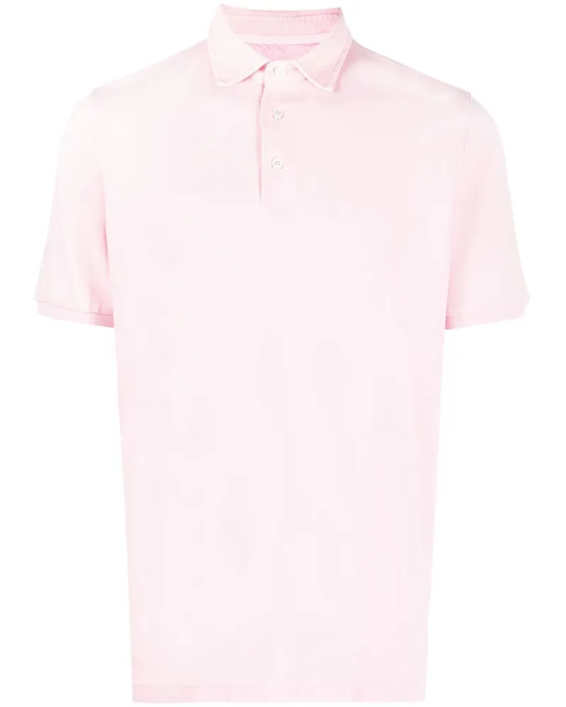 Fedeli Poloshirt aus Jersey Rosa