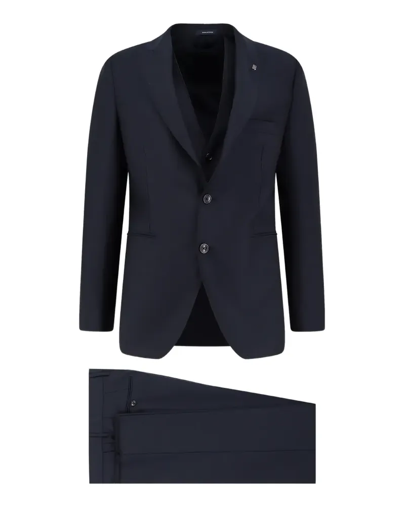 Tagliatore peak lapel suit - Blau Blau
