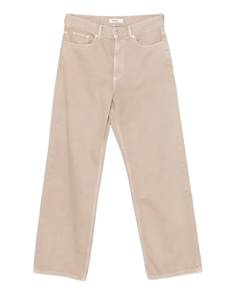 Sandro five-pocket baggy-fit jeans - Nude Nude