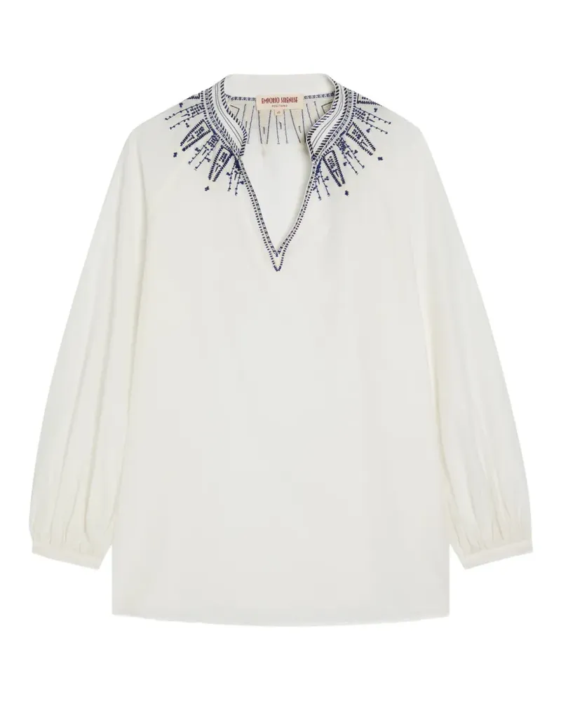 Emporio Sirenuse Ilizia Bluse - Weiß Weiß