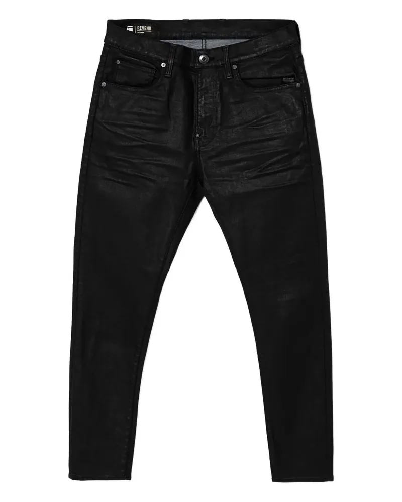 G-STAR RAW Gewachste Skinny-Jeans - Schwarz Schwarz