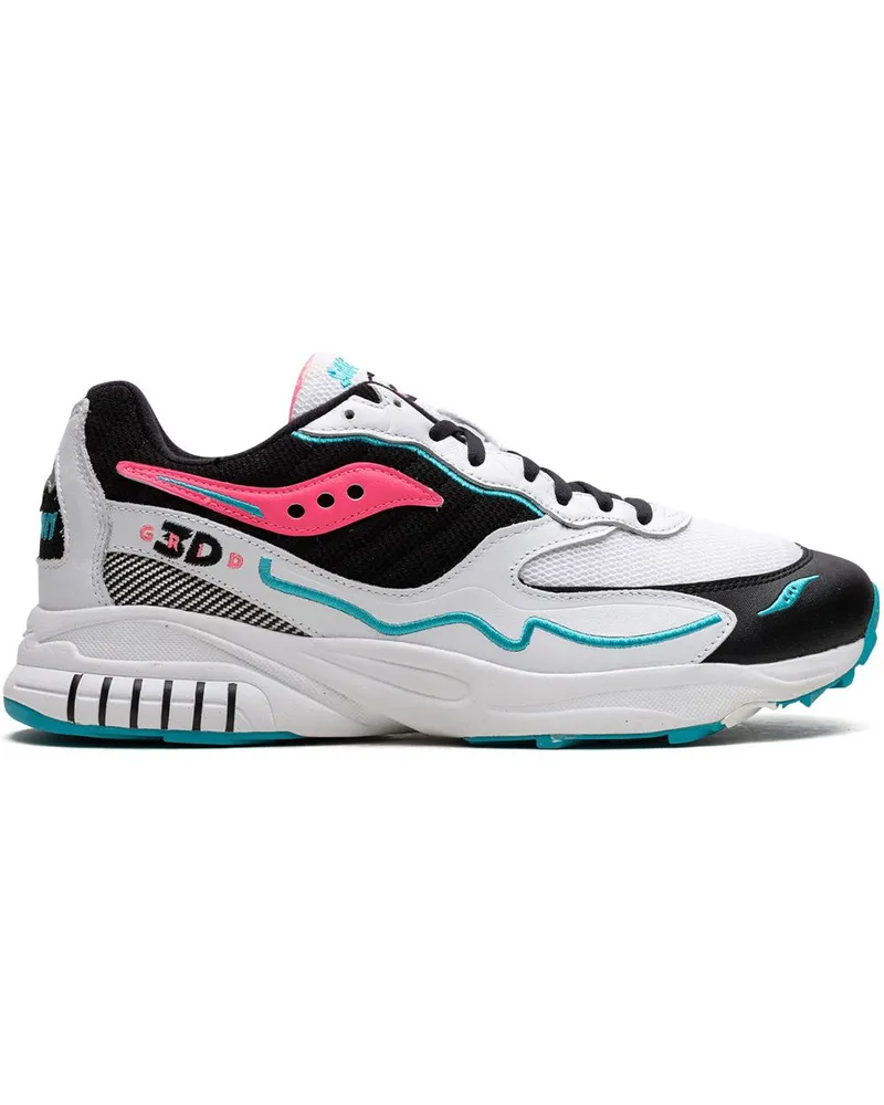 Saucony 3D Grid Hurricane Sneakers - Weiß Weiß