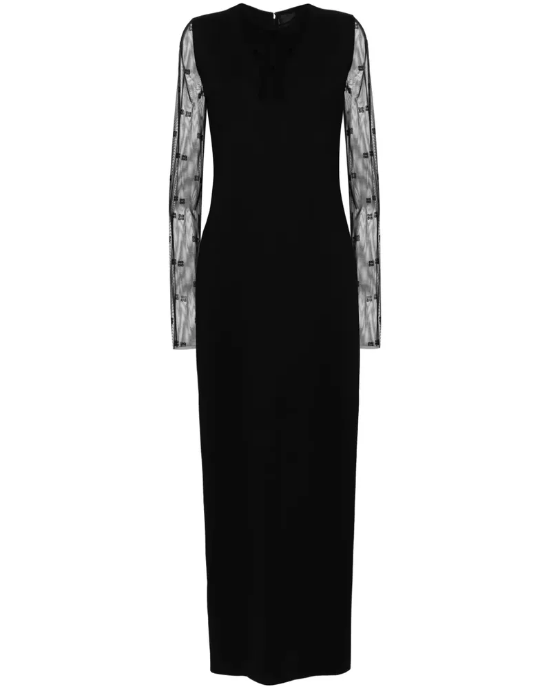 Givenchy Maxikleid mit 4G-Motiv - Schwarz Schwarz