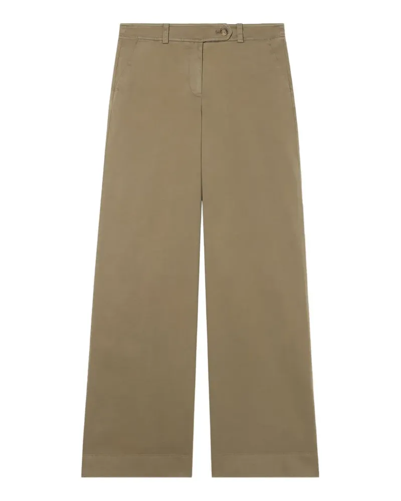 Brooks Brothers textured wide-leg palazzo pants - Nude Nude