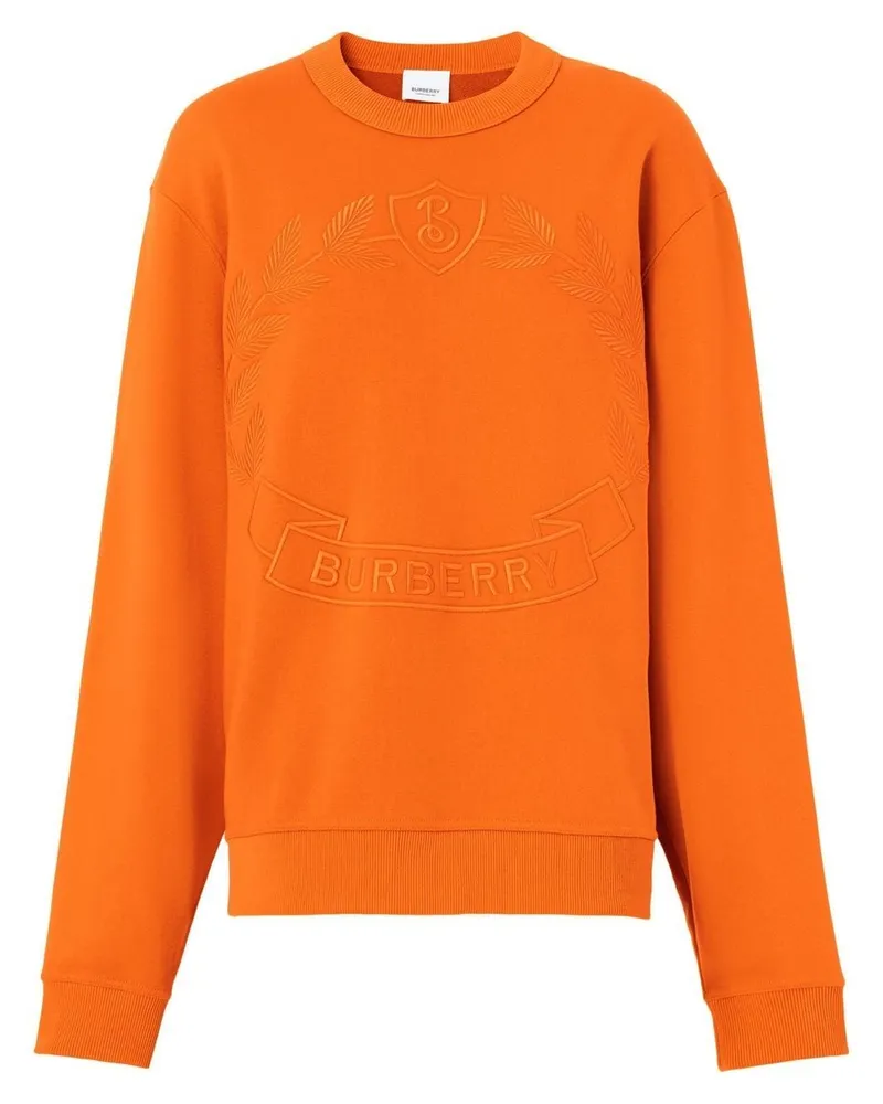 Burberry Sweatshirt mit Stickerei - Orange Orange