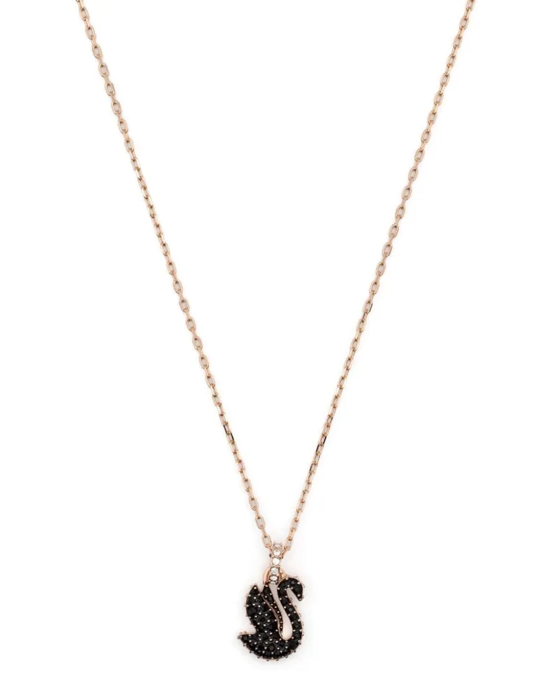 Swarovski Halskette mit Schwananhänger - Rosa Rosa