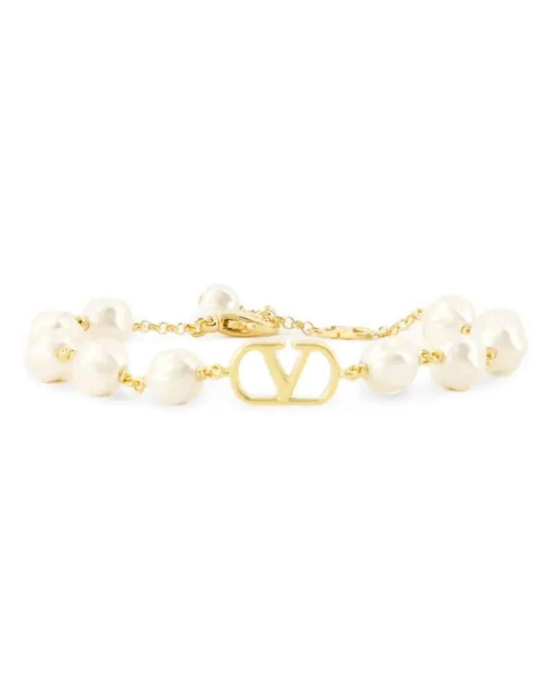 Valentino Garavani VLogo Signature Armbänder mit Perlen - Gold Gold