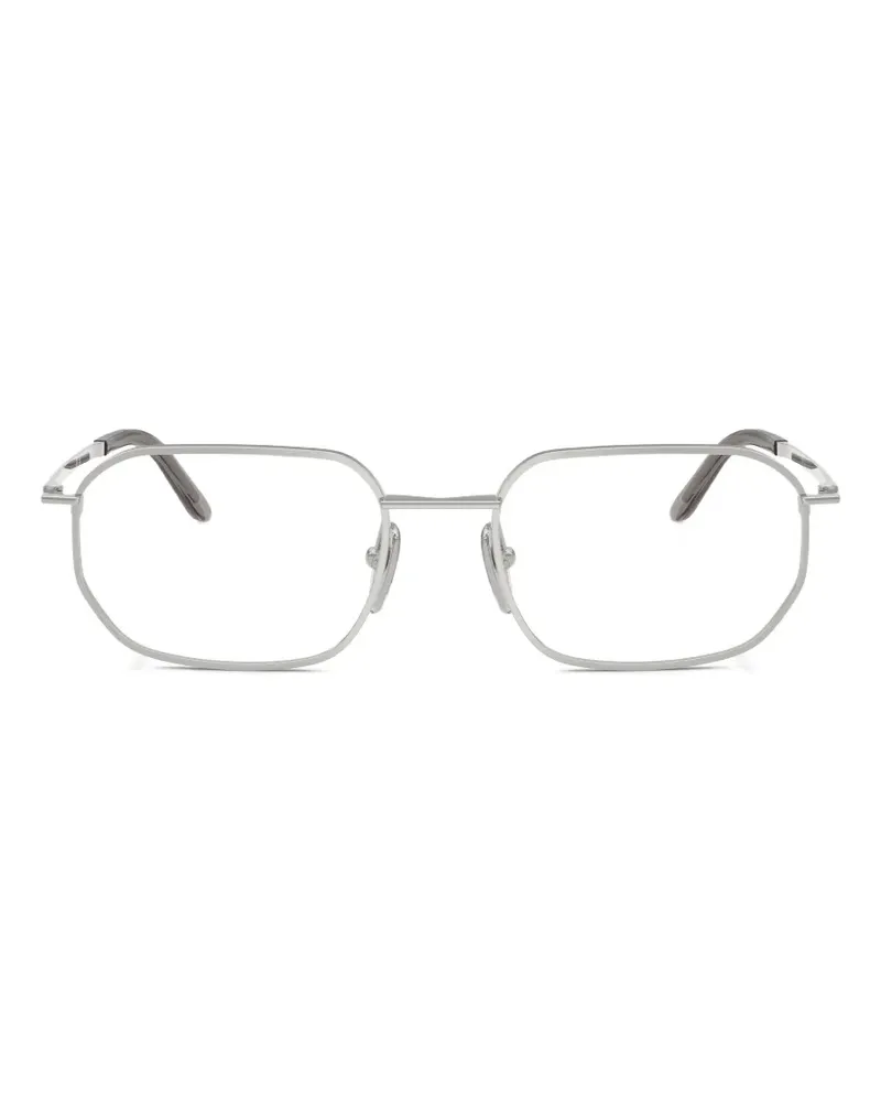 Prada rectangular-frame glasses - Silber Silber
