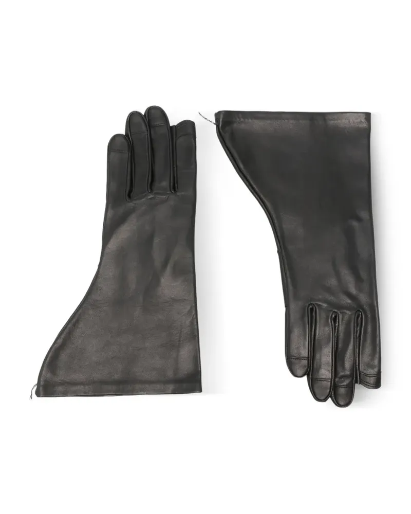 Rick Owens Handschuhe mit Einsätzen - Schwarz Schwarz