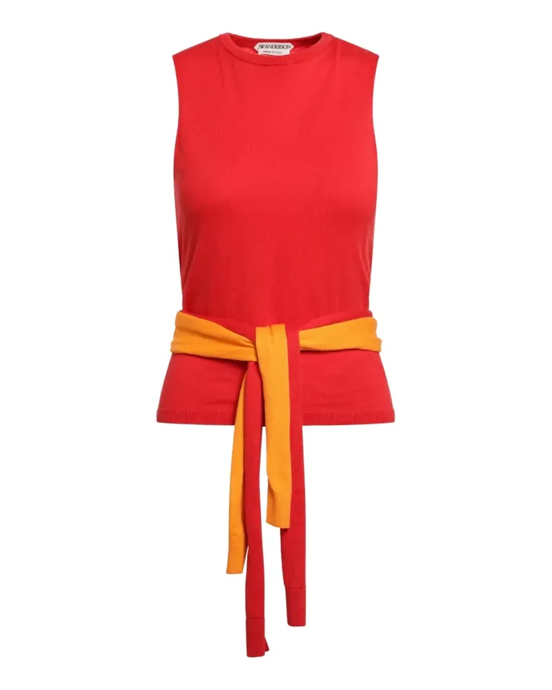 J.W.Anderson waist-tie tank top - Rot Rot