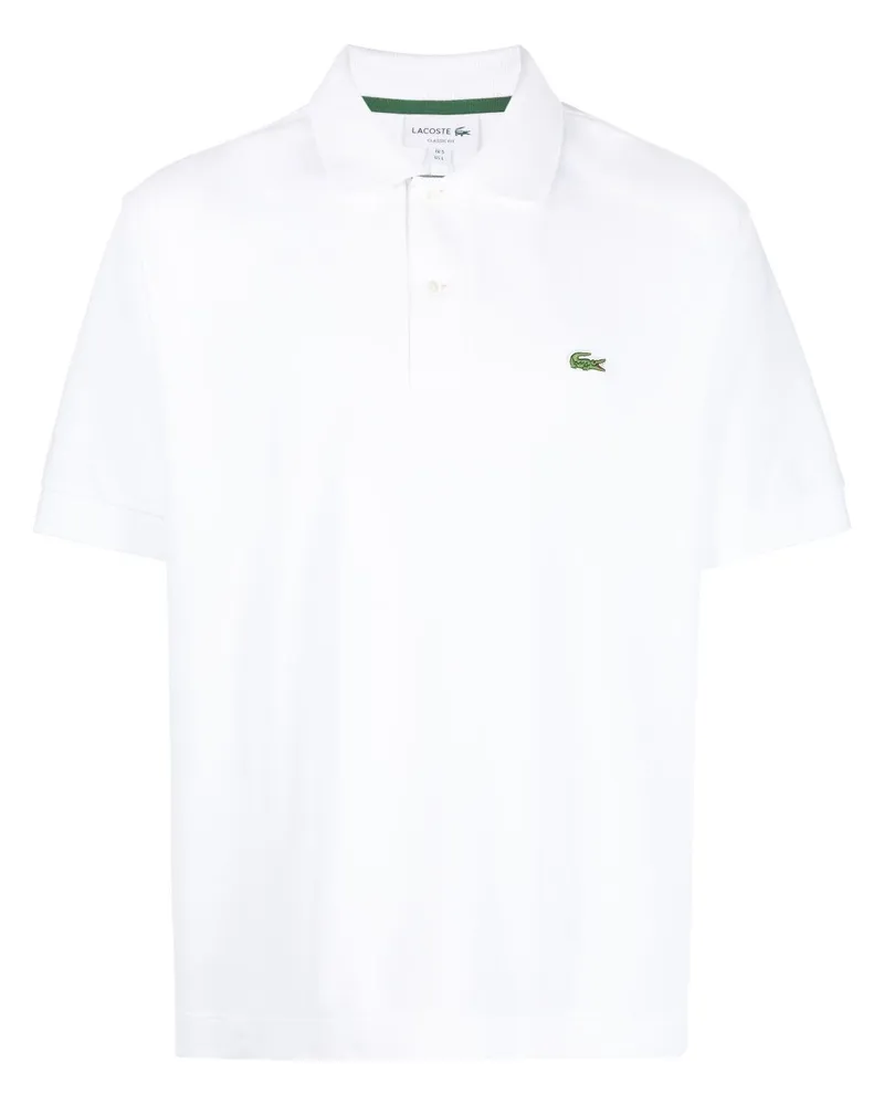 Lacoste Poloshirt mit Logo-Applikation - Weiß Weiß