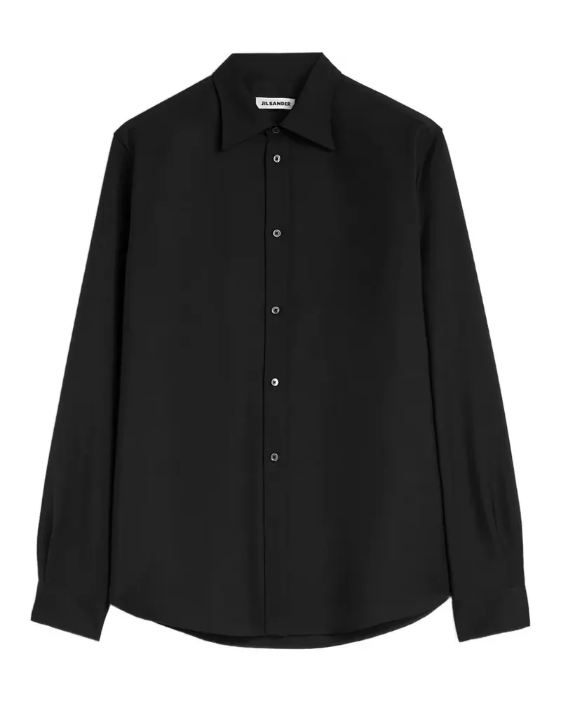 Jil Sander Langärmeliges Hemd - Schwarz Schwarz