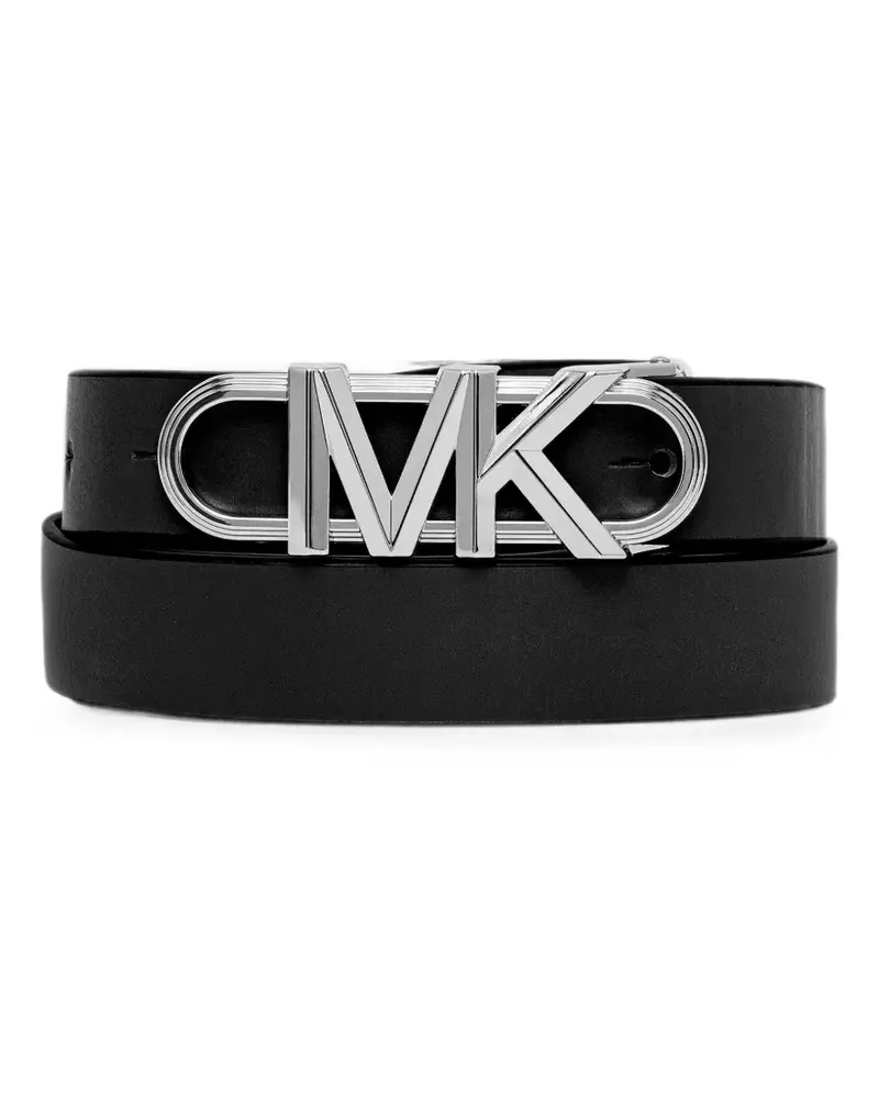 Michael Kors Wendbarer Gürtel mit Logo - Schwarz Schwarz