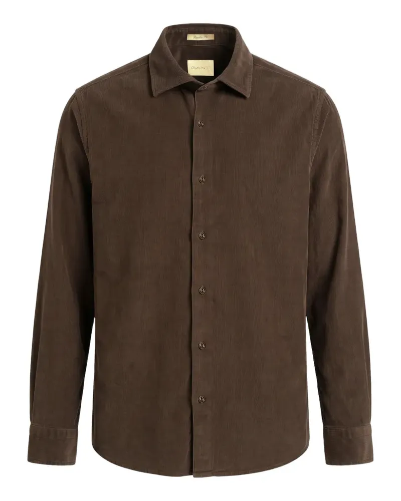 Gant corduroy regular-fit shirt - Braun Braun