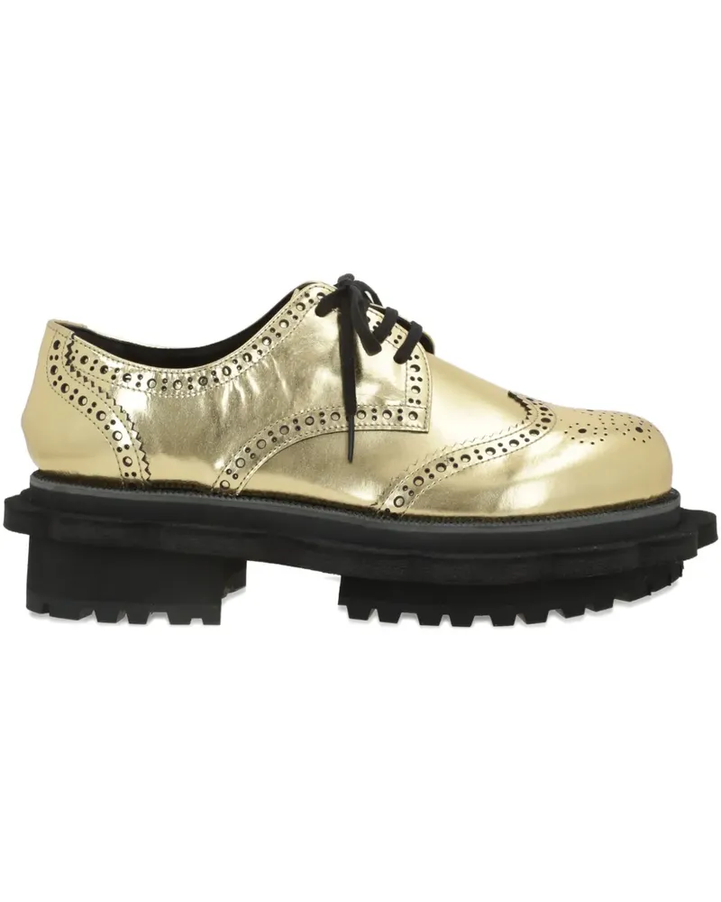 Comme des Garçons Derby-Schuhe mit Plateau - Gold Gold
