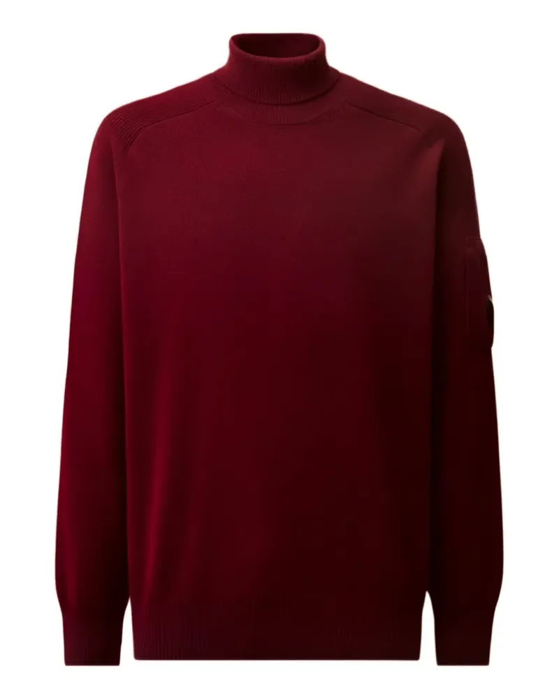 C.P. Company Rollkragenpullover mit Linsen-Detail - Rot Rot