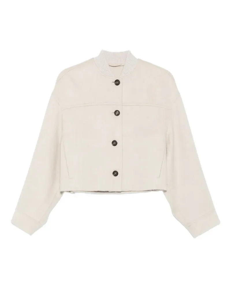 Brunello Cucinelli button-fastening jacket - Nude Nude