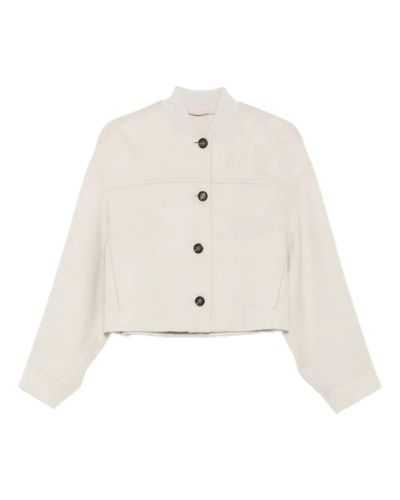 Brunello Cucinelli button-fastening jacket - Nude Nude