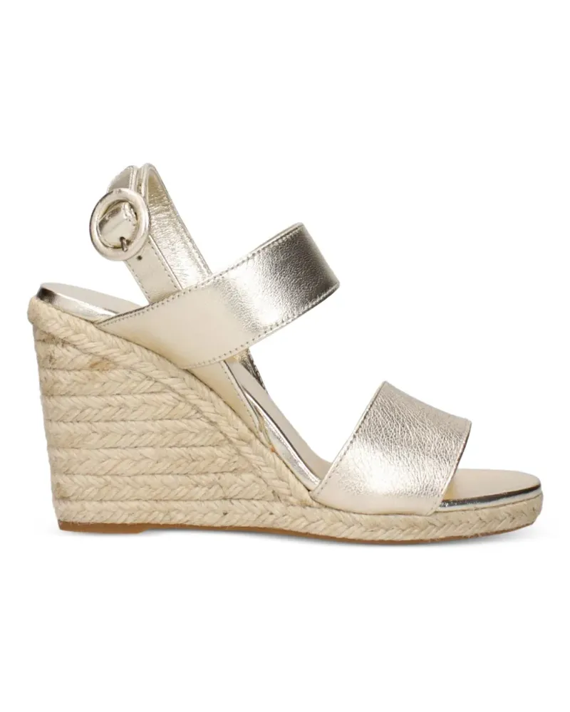 Prada leather wedge sandals - Gold Gold