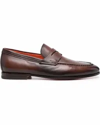 Santoni Flache Loafer Braun