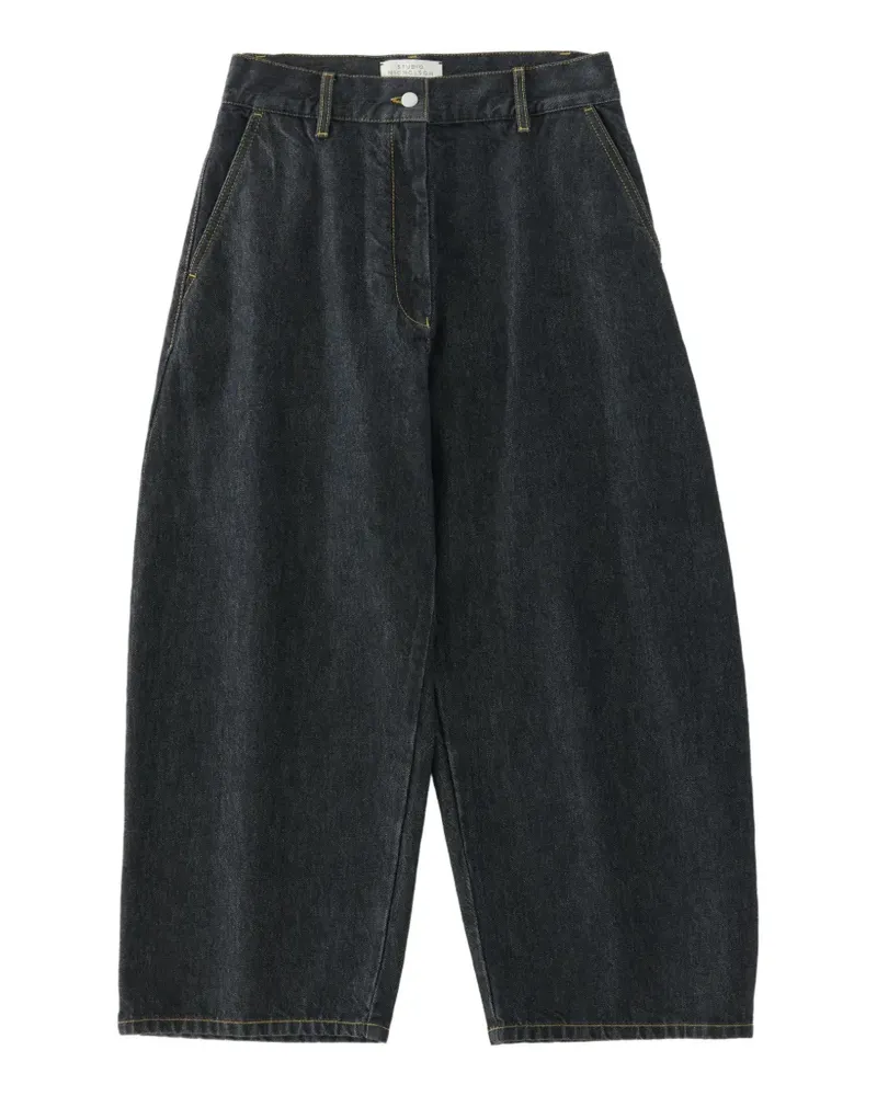 Studio Nicholson Chalco Jeans mit weitem Bein - Schwarz Schwarz