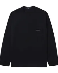 Comme des Garçons Langarmshirt mit Logo-Print Schwarz