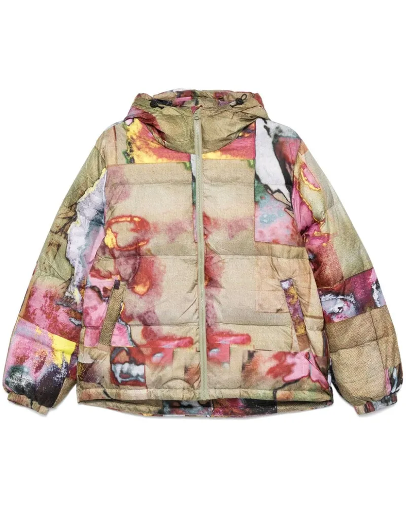 KidSuper Faces Collage Jacke - Gelb Gelb