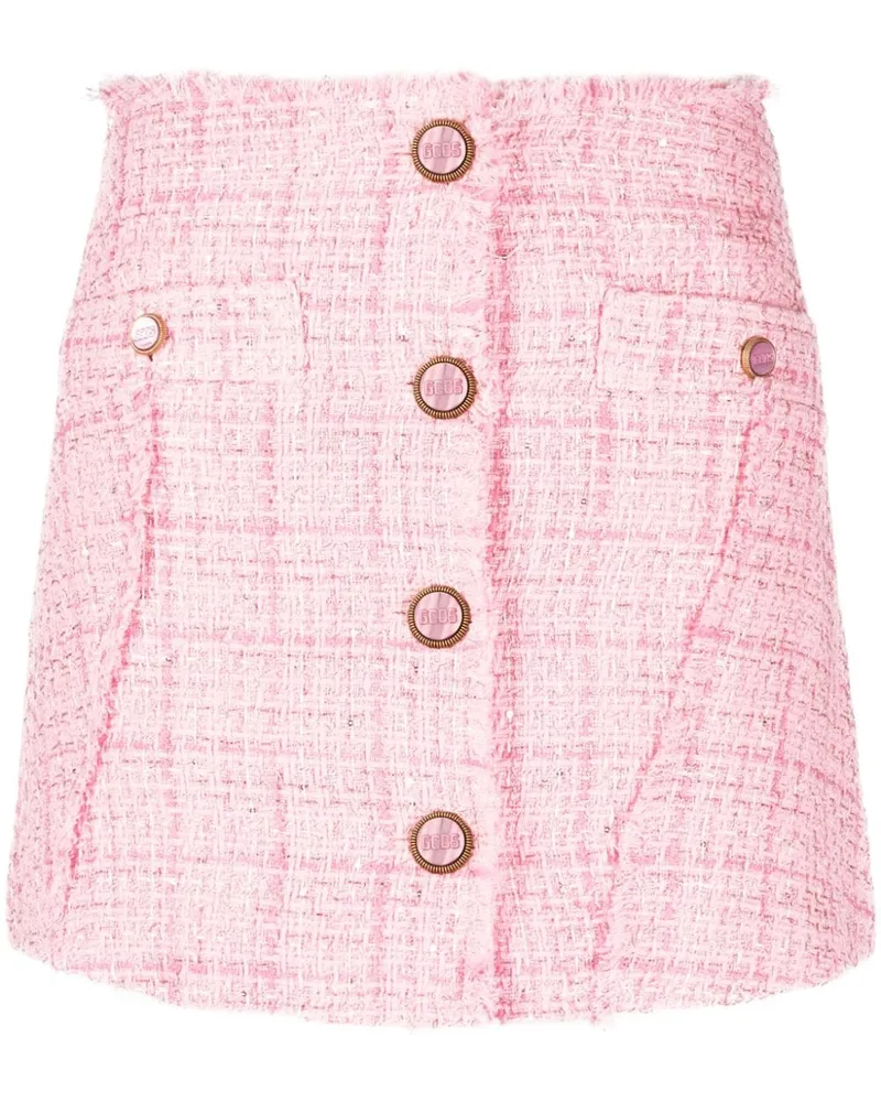 GCDS Minirock mit Knöpfen - Rosa Rosa