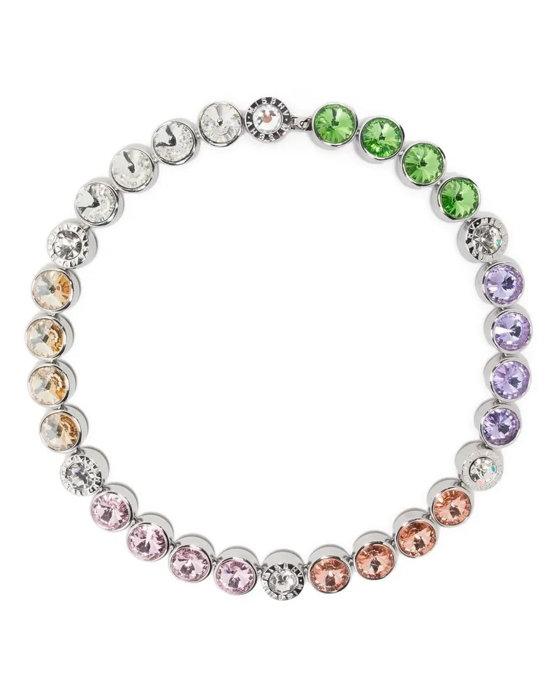 MISBHV Rainbow Ice Choker mit Kristallen Silber