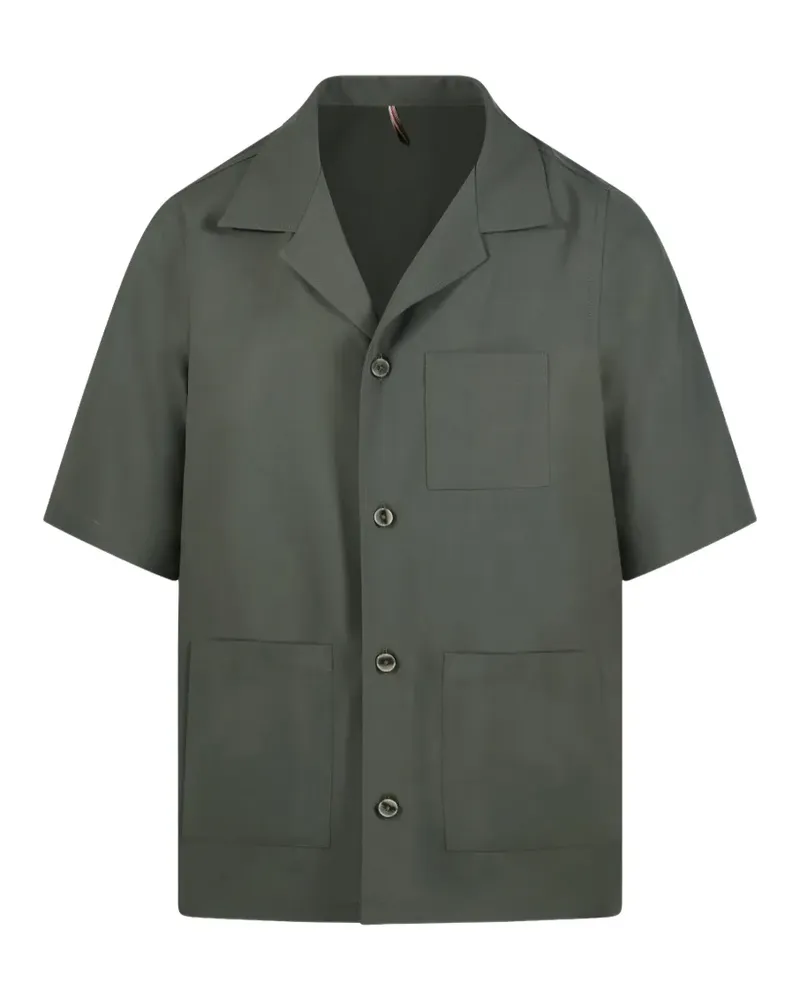 Biagio Santaniello patch-pocket short-sleeve shirt - Grün Grün