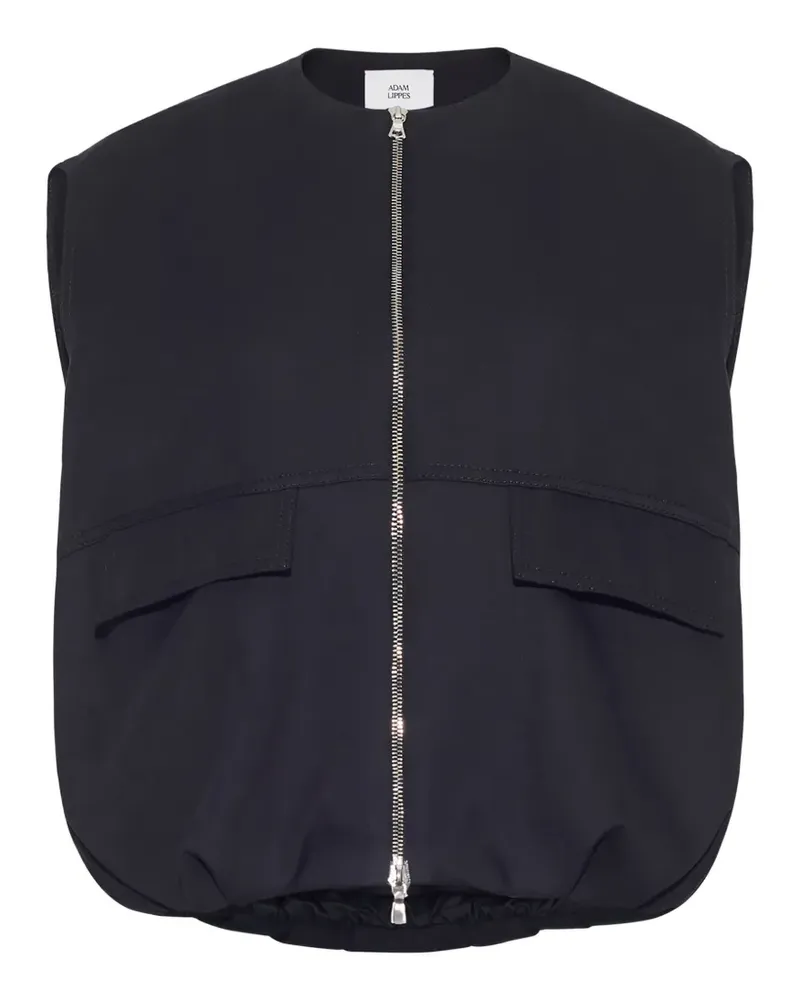 Adam Lippes Ryoshi zip-up vest - Blau Blau