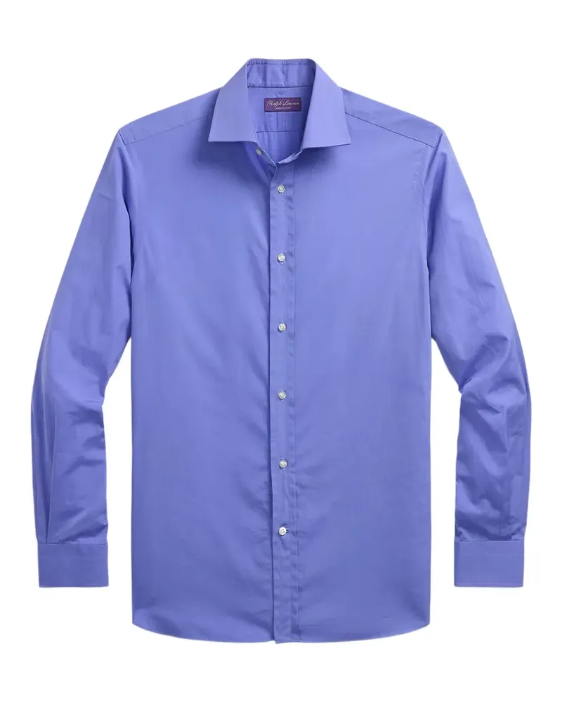 Ralph Lauren End-on-End long-sleeve spread-collar shirt - Blau Blau