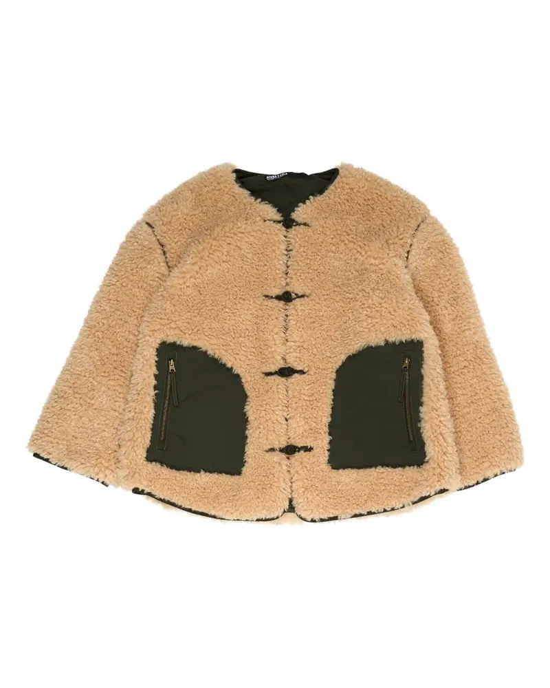 BIMBA Y LOLA Geknöpfte Jacke mit Kontrasttaschen - Nude Nude