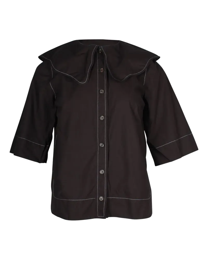 Ganni Bubi collar blouse - Braun Braun