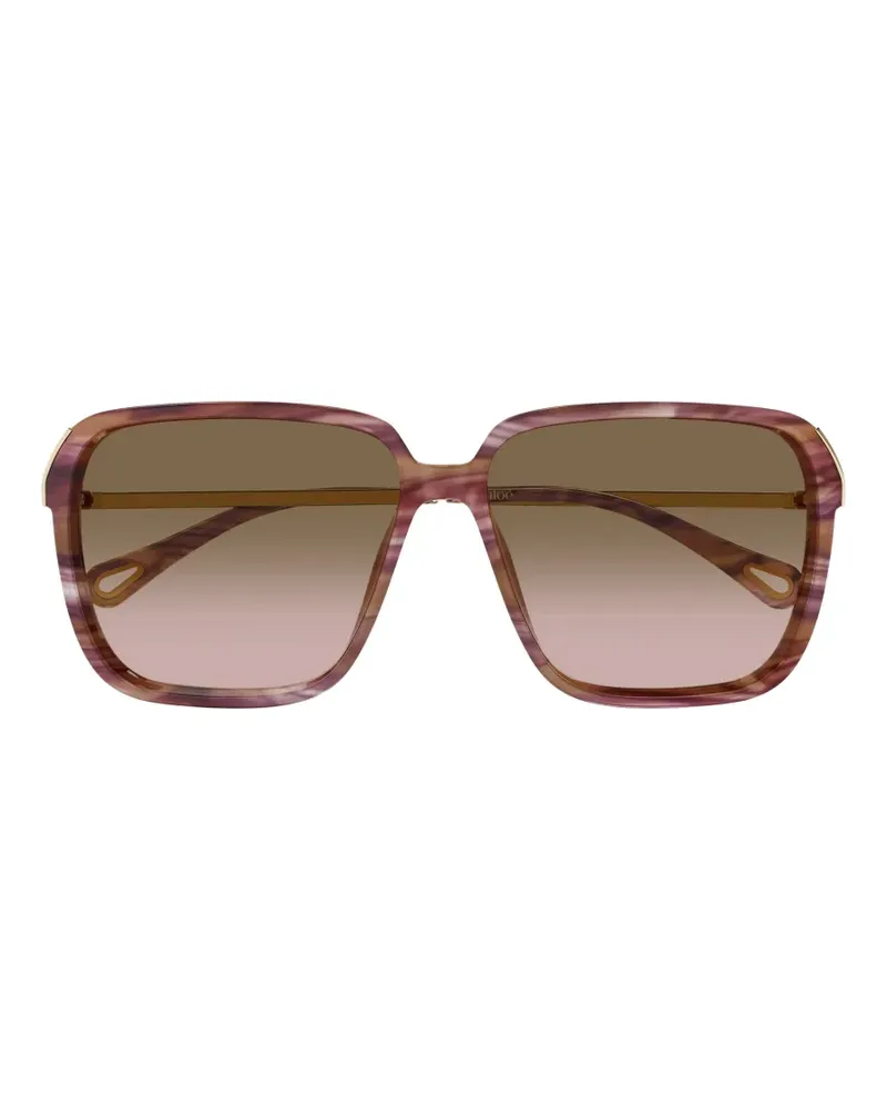 Chloé Sonnenbrille mit geometrischem Gestell - Violett Violett